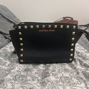 Michael kors studded crossbody